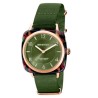 MONTRE BRISTON CLUBMASTER CHIC ACETATE VERT OLIVE