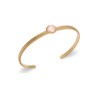 bracelet Ana&cha en plaqué or et quartz rose