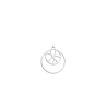 Pendentif Les Georgettes Nénuphar Double Rond 16mm