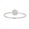 Bague Argent Pastille Lisse 925/1000