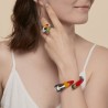 Bracelet Jonc Toucan Multicolor Una Storia