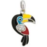 Cordon Huile Noir + Pendentif Toucan Una Storia