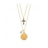 Collier Double Rangs Plaqué Or