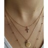 Collier Double Rangs Plaqué Or