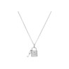 Collier Centre Cadenas Argent 925/1000