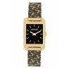 BIJOUTERIE MERILHOU ZADIG & VOLTAIRE CADRAN NOIR ET DORE BRACELET MILANAIS