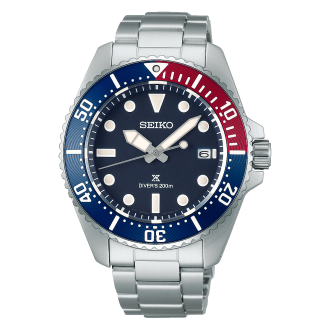 MONTRE SEIKO SNE595P1 ACIER STYLE PEPSI